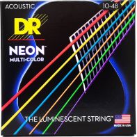 Набор струн DR Strings NEON Multi-Color Acoustic - Extra Light (10-48)